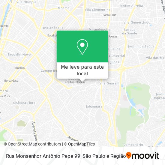 Rua Monsenhor Antônio Pepe 99 mapa