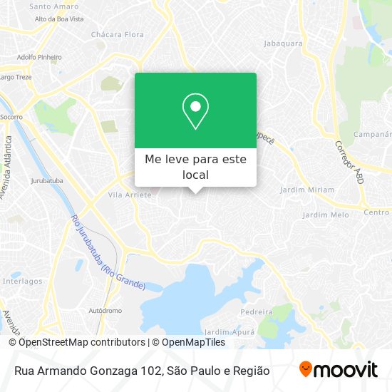 Rua Armando Gonzaga 102 mapa