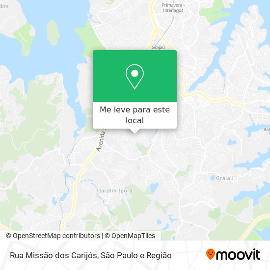 Rua Missão dos Carijós mapa