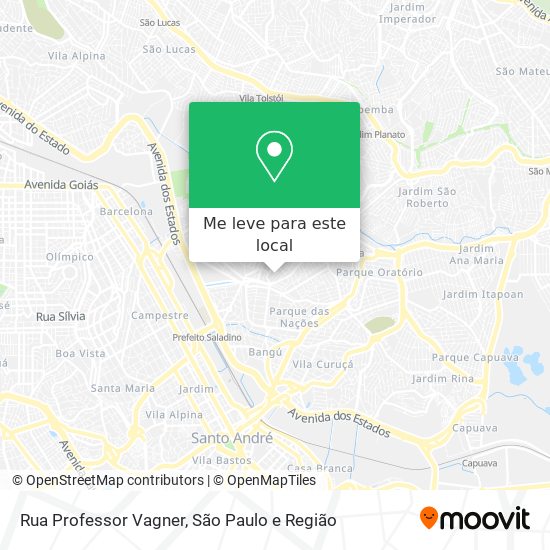 Rua Professor Vagner mapa