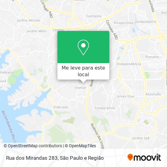 Rua dos Mirandas 283 mapa