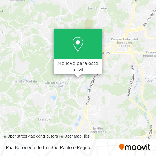 Rua Baronesa de Itu mapa