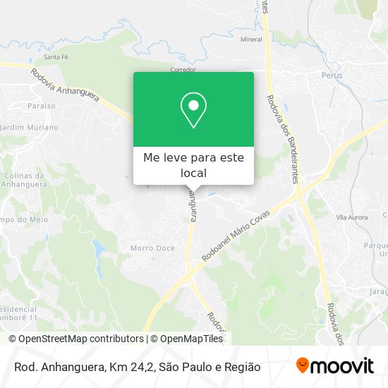 Rod. Anhanguera, Km 24,2 mapa