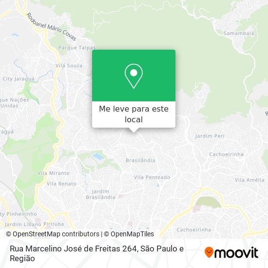 Rua Marcelino José de Freitas 264 mapa