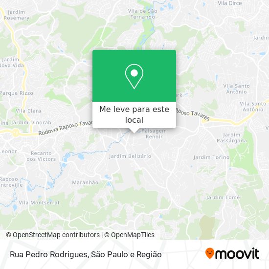 Rua Pedro Rodrigues mapa