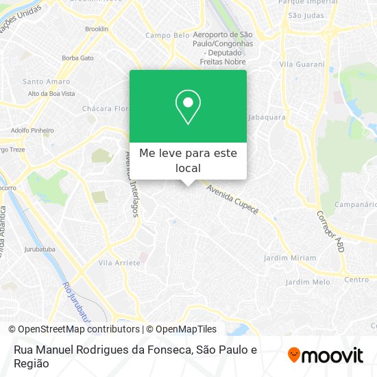 Rua Manuel Rodrigues da Fonseca mapa