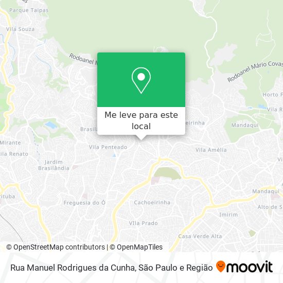 Rua Manuel Rodrigues da Cunha mapa