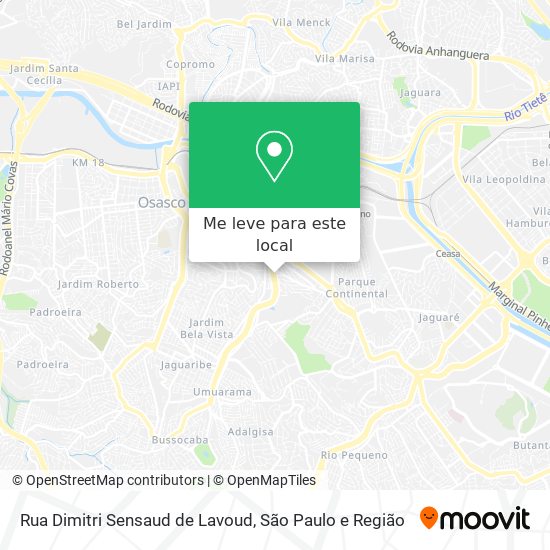 Rua Dimitri Sensaud de Lavoud mapa