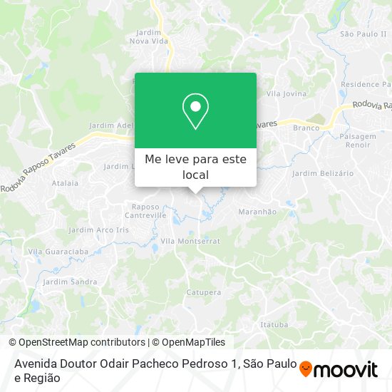 Avenida Doutor Odair Pacheco Pedroso 1 mapa