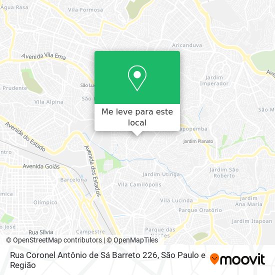 Rua Coronel Antônio de Sá Barreto 226 mapa