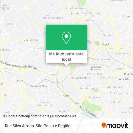 Rua Silva Airosa mapa