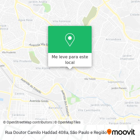Rua Doutor Camilo Haddad 408a mapa