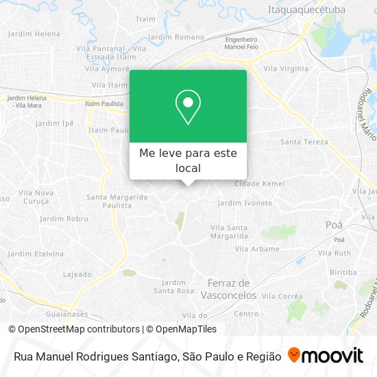 Rua Manuel Rodrigues Santiago mapa