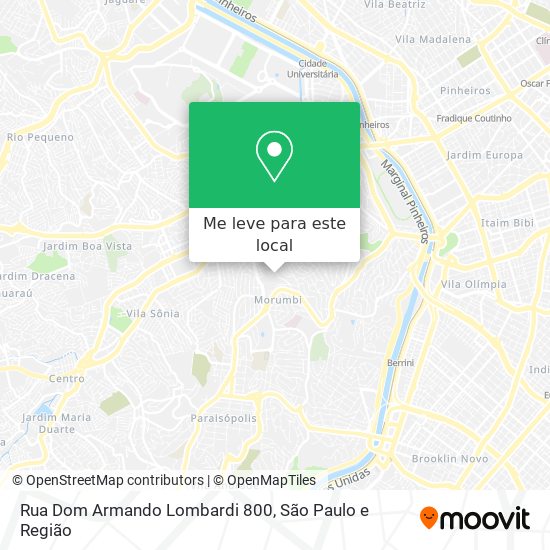 Rua Dom Armando Lombardi 800 mapa