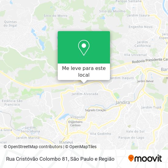 Rua Cristóvão Colombo 81 mapa