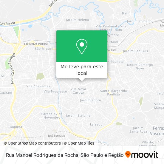 Rua Manoel Rodrigues da Rocha mapa