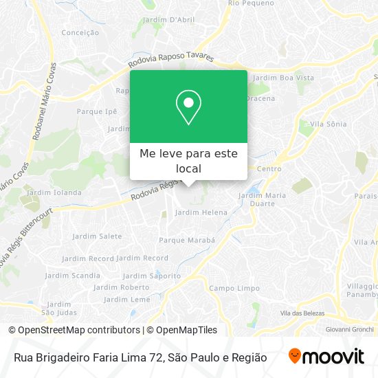 Rua Brigadeiro Faria Lima 72 mapa