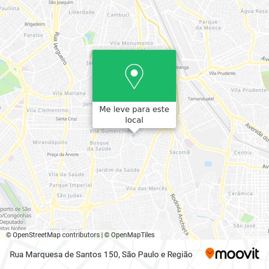 Rua Marquesa de Santos 150 mapa
