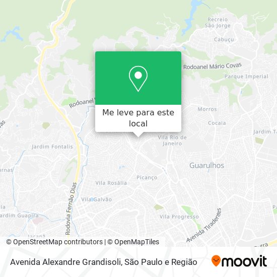 Avenida Alexandre Grandisoli mapa