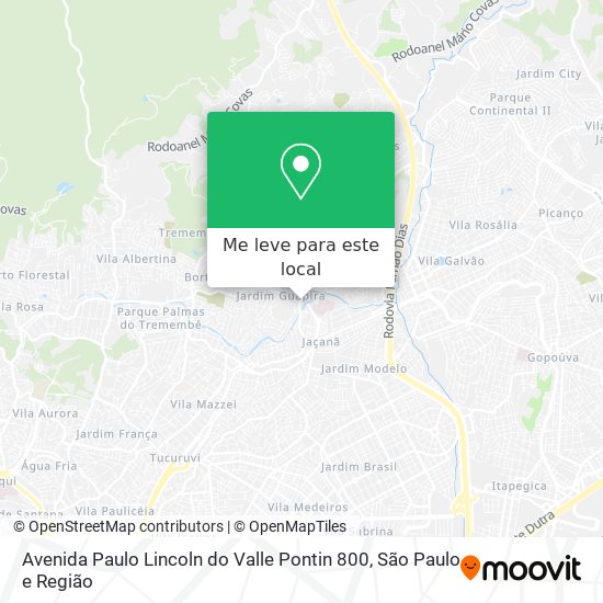 Avenida Paulo Lincoln do Valle Pontin 800 mapa