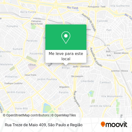 Rua Treze de Maio 409 mapa