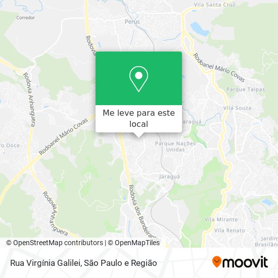 Rua Virgínia Galilei mapa