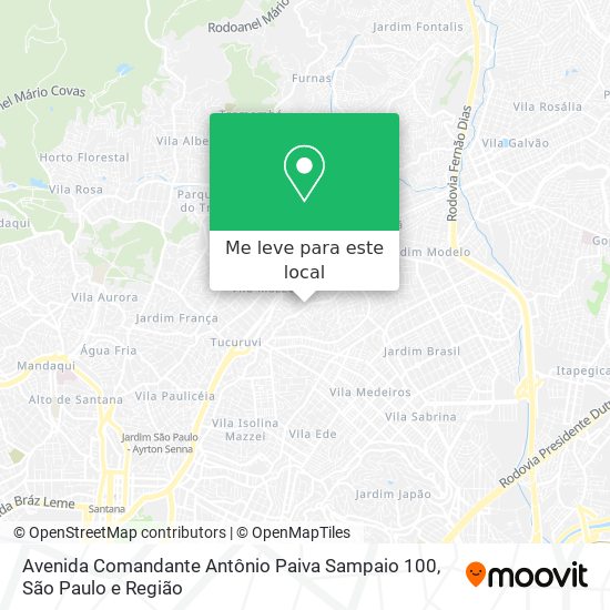 Avenida Comandante Antônio Paiva Sampaio 100 mapa