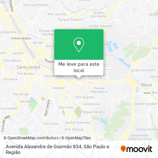 Avenida Alexandre de Gusmão 834 mapa