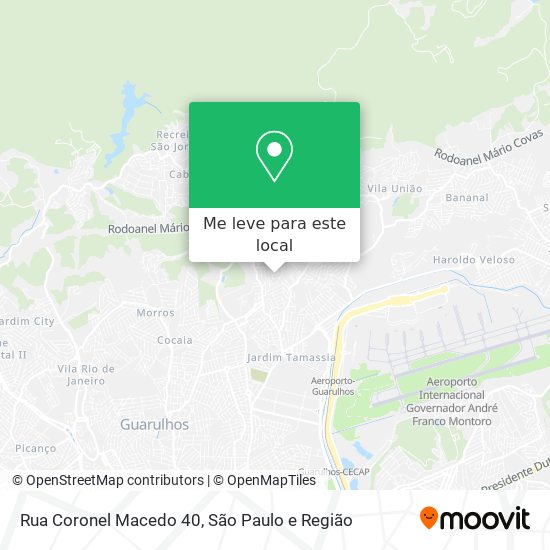 Rua Coronel Macedo 40 mapa