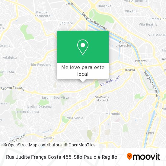 Rua Judite França Costa 455 mapa