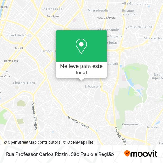 Rua Professor Carlos Rizzini mapa