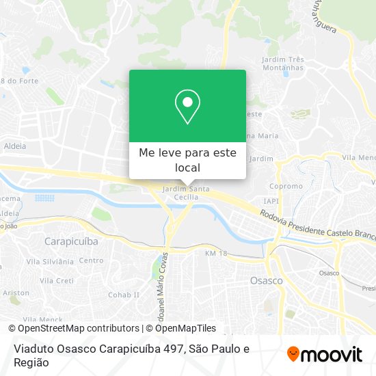 Viaduto Osasco Carapicuíba 497 mapa