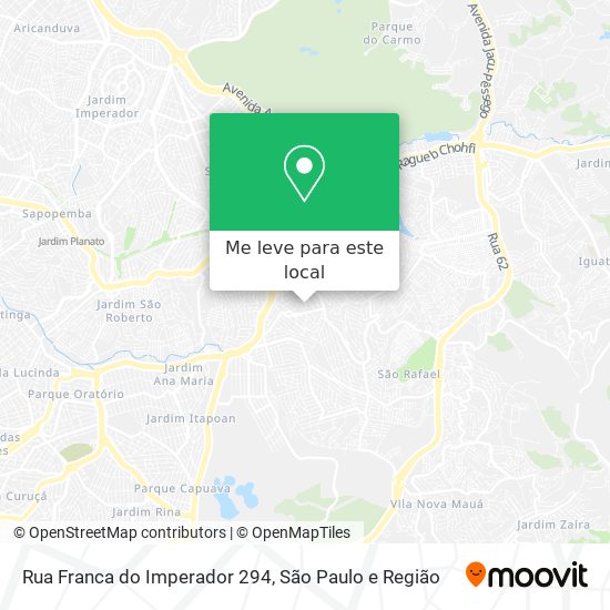 Rua Franca do Imperador 294 mapa