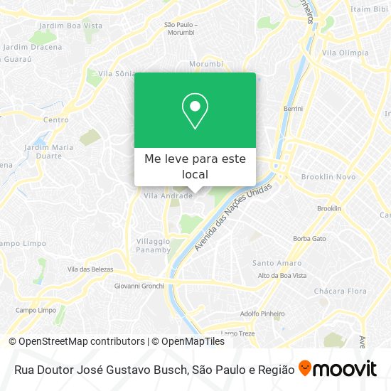 Rua Doutor José Gustavo Busch mapa