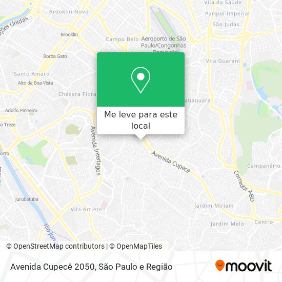 Avenida Cupecê 2050 mapa