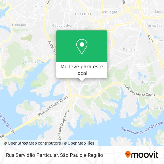 Rua Servidão Particular mapa