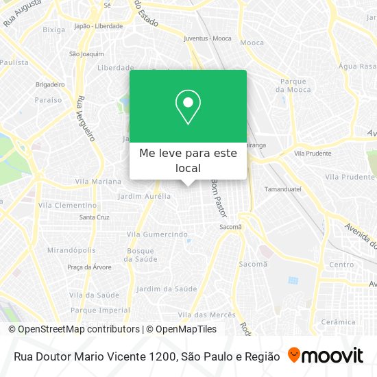 Rua Doutor Mario Vicente 1200 mapa