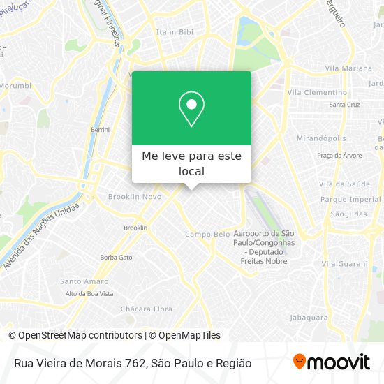 Rua Vieira de Morais 762 mapa