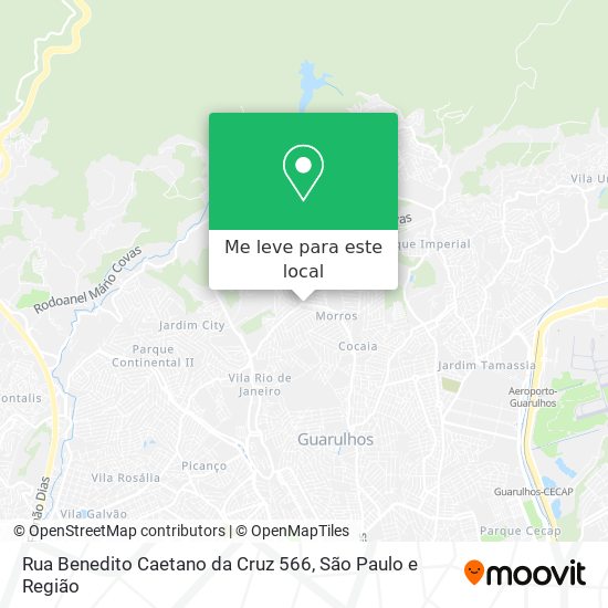 Rua Benedito Caetano da Cruz 566 mapa