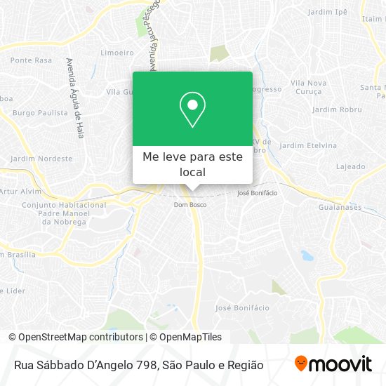Rua Sábbado D’Angelo 798 mapa