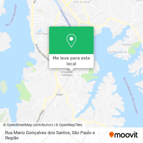Rua Mario Gonçalves dos Santos mapa