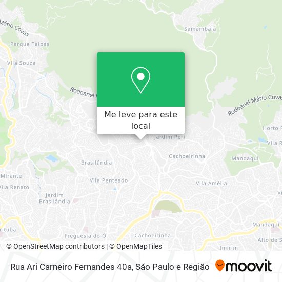 Rua Ari Carneiro Fernandes 40a mapa