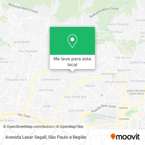 Avenida Lasar Segall mapa