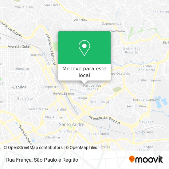 Rua França mapa