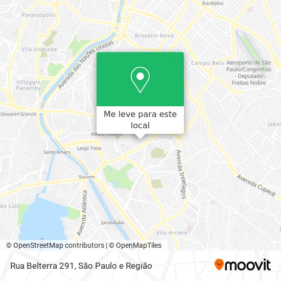 Rua Belterra 291 mapa