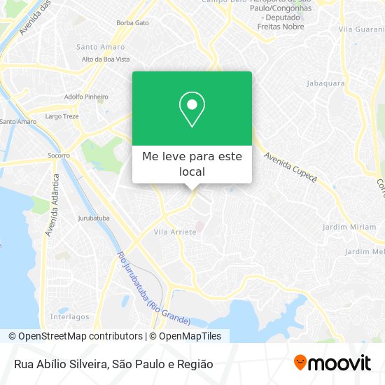 Rua Abílio Silveira mapa