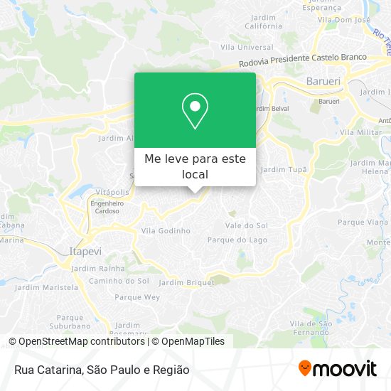 Rua Catarina mapa