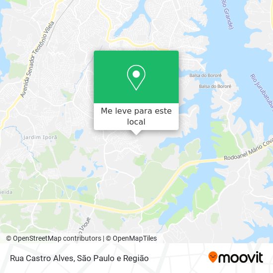 Rua Castro Alves mapa