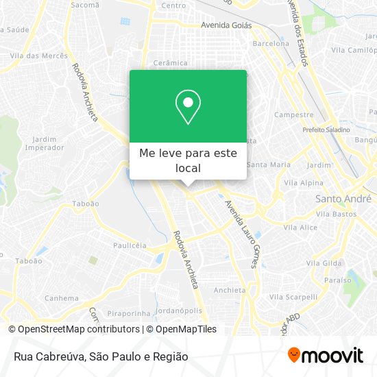 Rua Cabreúva mapa