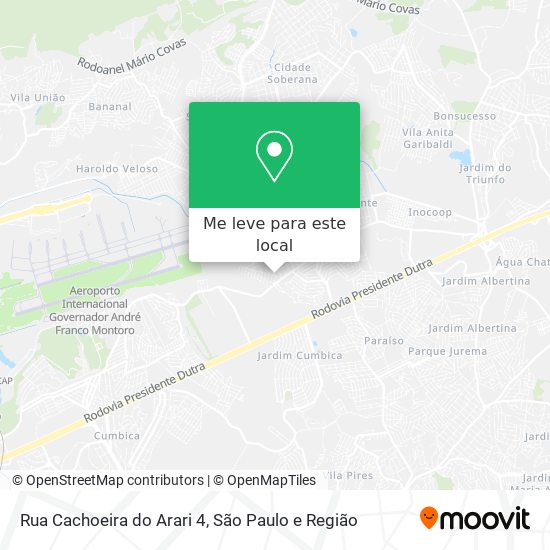 Rua Cachoeira do Arari 4 mapa
